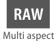 RAW u raznim omjerima