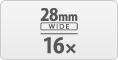 16x superzoom with wide-angle