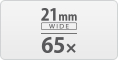 65x ultrazoom with ultra-wide angle