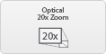 Optical 20x zoom